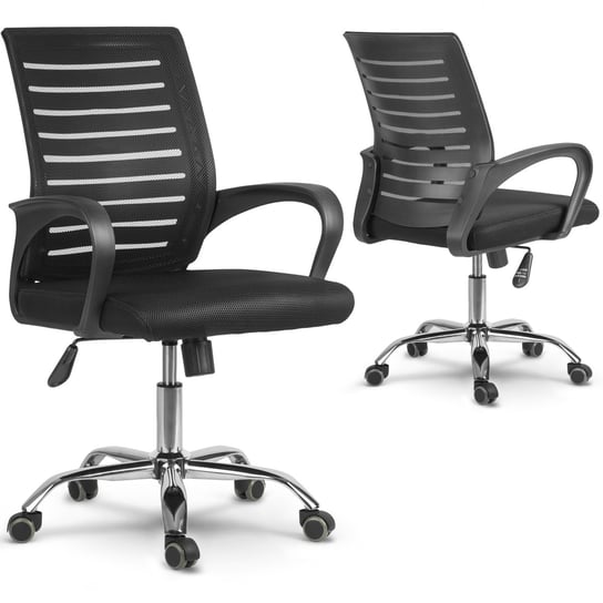 Fotel biurowy obrotowy krzesło biurowe SOFOTEL Batura, czarny,101x56x56 cm SOFOTEL