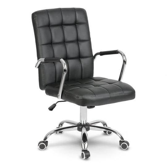 Fotel biurowy obrotowy krzesło biurowe SOFOTEL Benton, czarny, 105x51x66 cm SOFOTEL