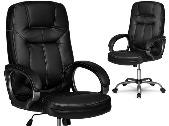 Fotel biurowy obrotowy krzesło biurowe Sofotel Eago czarny SOFOTEL