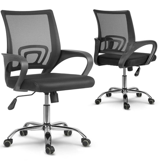 Fotel biurowy obrotowy krzesło biurowe SOFOTEL Latok, czarny, 90-100x56x56 cm SOFOTEL