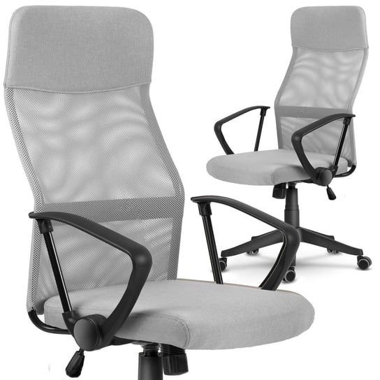 Fotel biurowy obrotowy krzesło biurowe z mikrosiatki Sofotel Sydney jasnoszary SOFOTEL