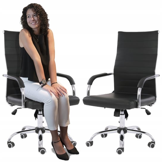 Fotel biurowy obrotowy krzesło ekoskóra wytrzymały Kraken Chairs