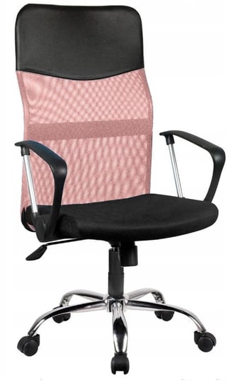 Fotel biurowy, obrotowy, krzesło, nemo, różowy Topeshop
