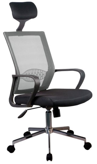 Fotel biurowy obrotowy OCF-9 fotel materiałowy do pracy - Szary FABRYKA MEBLI AKORD