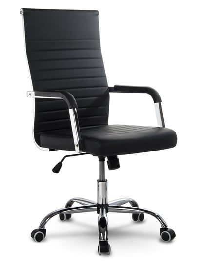Fotel biurowy, obrotowy, profilowany, krzesło, czarny, Sofotel Boston SOFOTEL