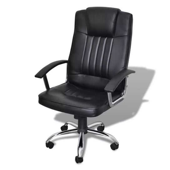 Fotel biurowy PERVOI, czarny, 65x66x117 cm vidaXL