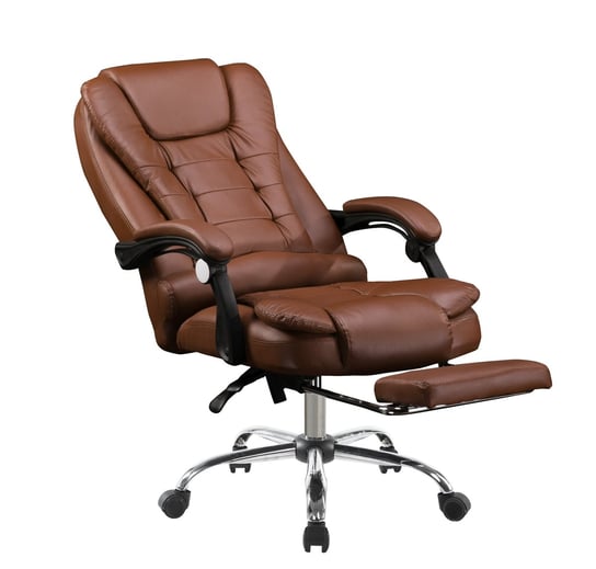 Fotel biurowy PRESTO SL-11, brązowy, 108x66x51 cm Presto