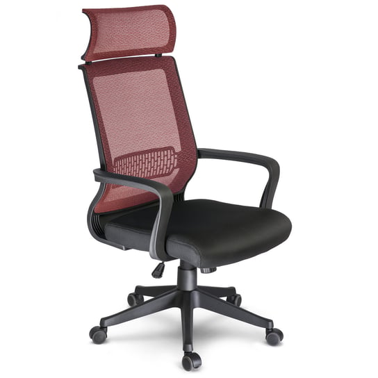 Fotel biurowy SOFOTEL Nosberg, czerwony, 119x60x68 cm SOFOTEL
