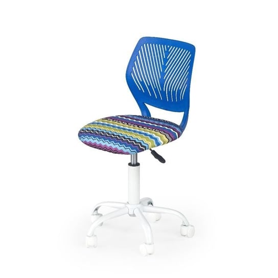 Fotel biurowy STYLE FURNITURE Brima, niebiesko-różnokolorowy, 40x43x87 cm Style Furniture