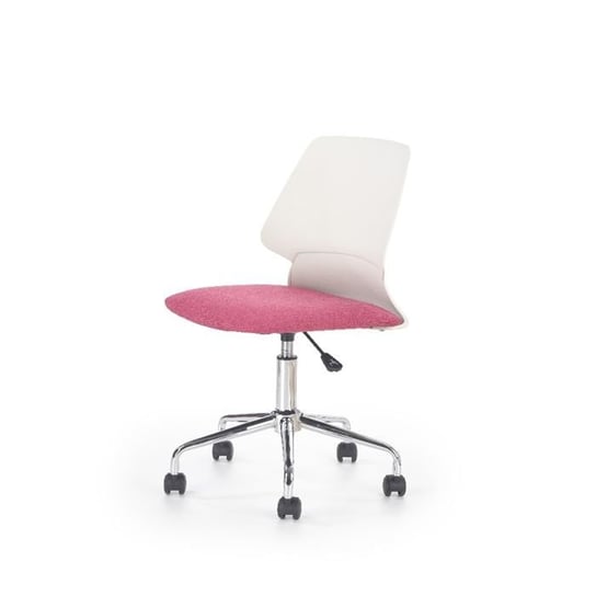Fotel biurowy STYLE FURNITURE Slide, biało-różowy, 47x50x97 cm Style Furniture