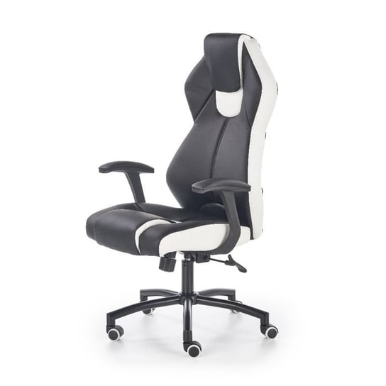 Fotel biurowy STYLE FURNITURE Terra, czarno-biały, 65x65x128 cm Style Furniture