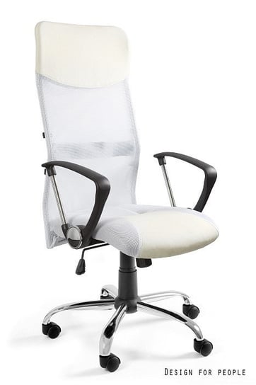 Fotel biurowy UNIQUE Viper, biały, 128x62x50 cm Unique