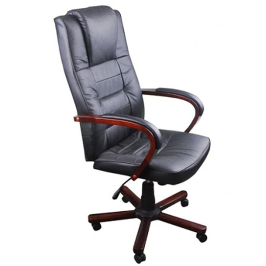 Fotel biurowy vidaXL, czarny, 62x66x124 cm vidaXL