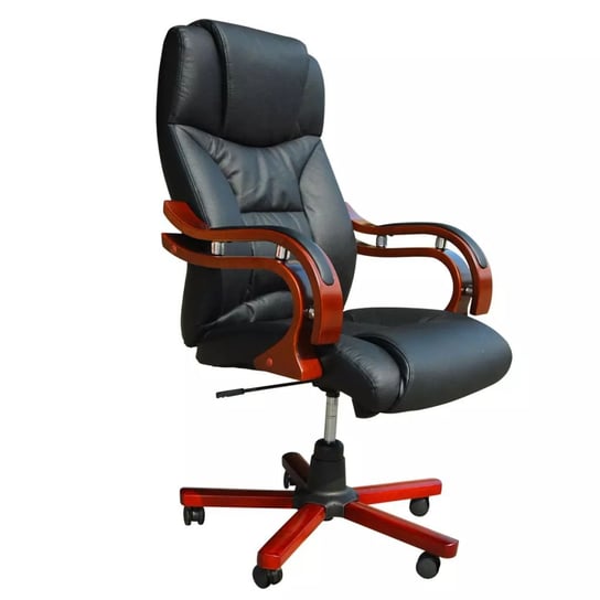 Fotel biurowy vidaXL, czarny, 64x68x117 cm vidaXL