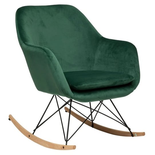 Fotel bujany aksamit zielony Orvieto 83x80x65 cm MIA home