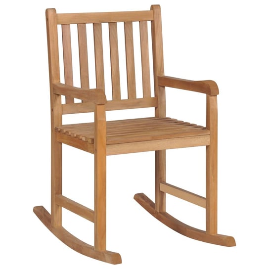 Fotel bujany drewniany, brązowy, 58x92,5x106 cm Zakito