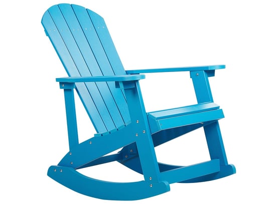 Fotel bujany ogrodowy niebieski ADIRONDACK Beliani