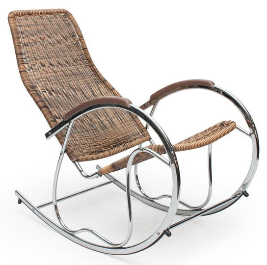 Fotel bujany PROFEOS Belix, brązowy, 97x55x99 cm Profeos