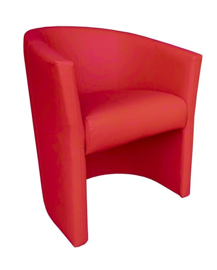 Fotel CLUB Eco skóra D15 czerwony Atos