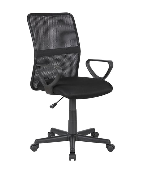 Fotel czarny krzesło obrotowe biurowe Damien HOME INVEST INTERNATIONAL