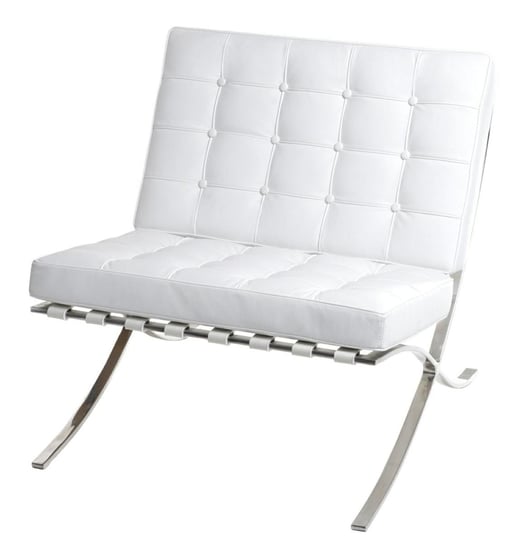 Fotel D2.DESIGN BA1, biały, 75x77x78 cm D2.DESIGN