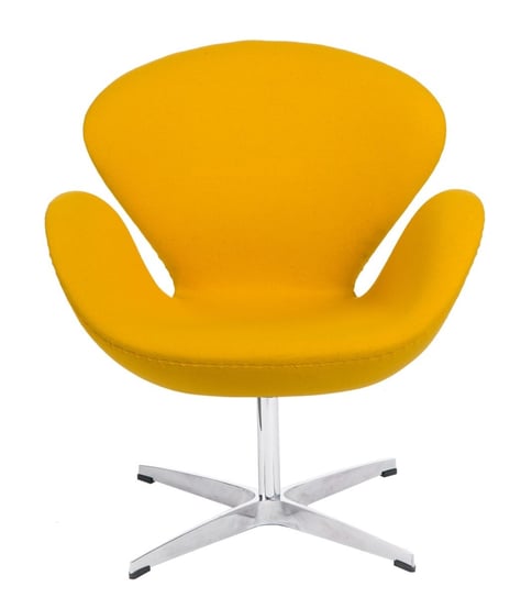 Fotel D2.DESIGN Cup, żółty,  65x72x76 cm D2.DESIGN