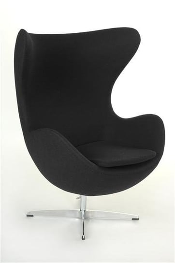 Fotel D2.DESIGN Jajo, czarny, 66x78x106 cm D2.DESIGN