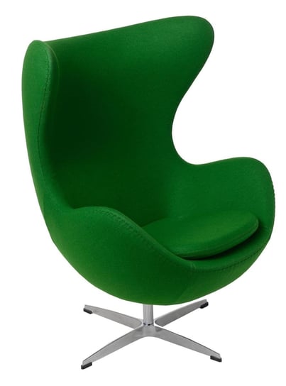 Fotel D2.DESIGN Jajo, zielony, 66x78x106 cm D2.DESIGN