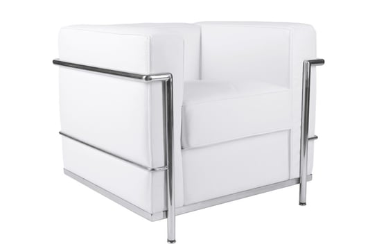 Fotel D2.DESIGN Kubik, biały, 67x68x75 cm D2.DESIGN