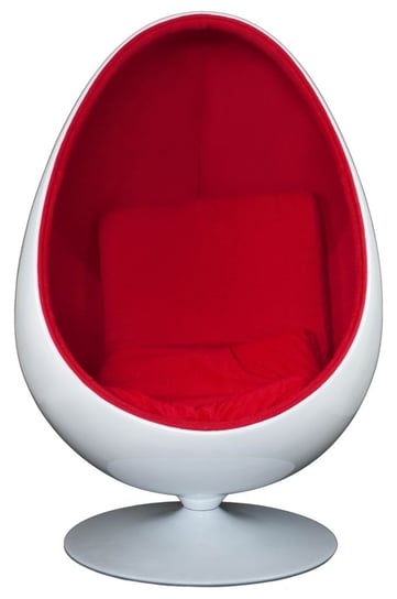 Fotel D2.DESIGN Ovalia Chair, czerwony, 80x90x130 cm D2.DESIGN