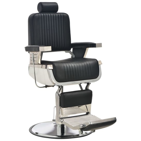 Fotel DAHLE barberski, czarno-srebrny, 68x69x116 cm vidaXL