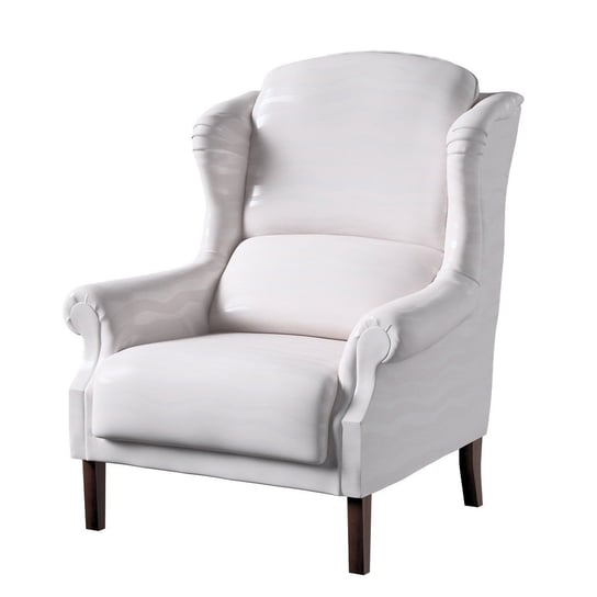 Fotel DEKORIA Damasco, biały połysk, 85x74x107 cm Dekoria