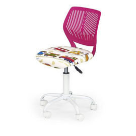 Fotel dla dziewczynki Style Furniture Bali, różowy, 73-95x46x38 cm Style Furniture