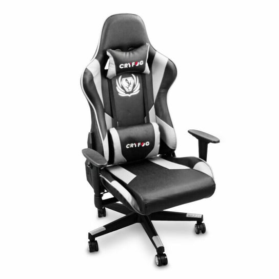 Fotel Dla Gracza Gamingowy Czarno-Białe Krzesło Gamingowe Ergonomiczne Obrotowe Inna marka