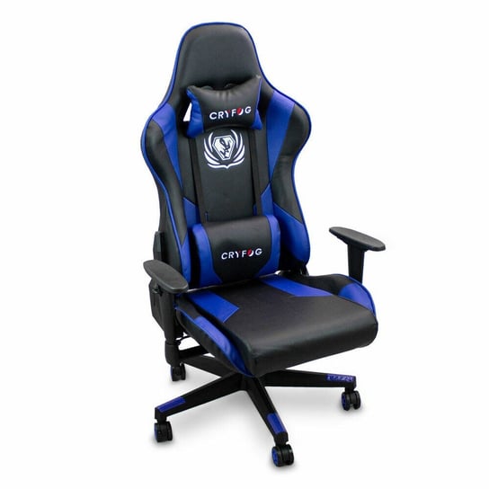 Fotel Dla Gracza Gamingowy Niebiesko-Czarny Krzesło Gamingowe Ergonomiczne Obrotowe Inna marka