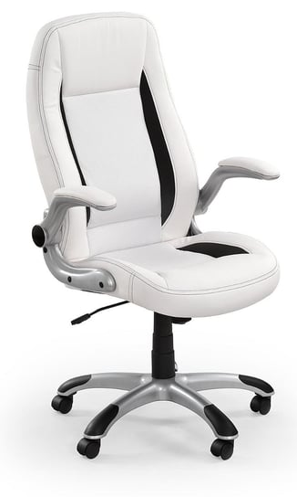 Fotel ELIOR Cubot, biało-czarny, 67x65x112-120 cm Elior