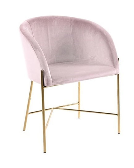 Fotel ELIOR Ismen, różowy, 56x54x76 cm Elior
