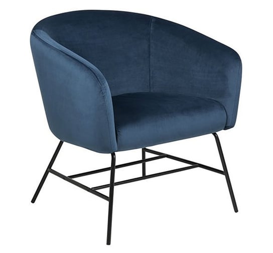 Fotel ELIOR Pablos, niebieski, 67x72x76 cm Elior