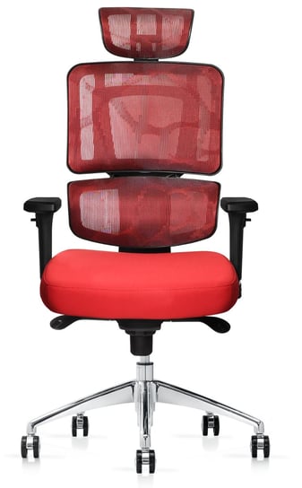 Fotel ergonomiczny ANGEL biurowy obrotowy dakOta czerwony Angel