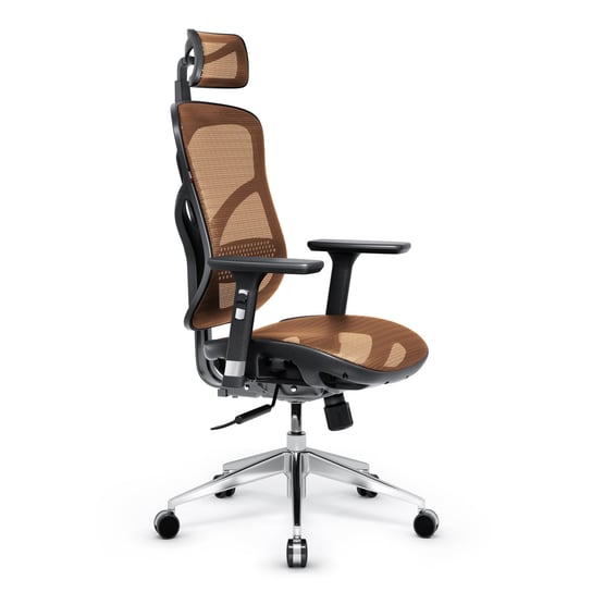 Fotel ergonomiczny biurowy Diablo V-Basic: czarno-pomarańczowy Diablo Chairs
