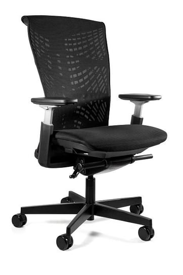 Fotel ergonomiczny, biurowy, mikrosiatka, Reya, czarny Unique