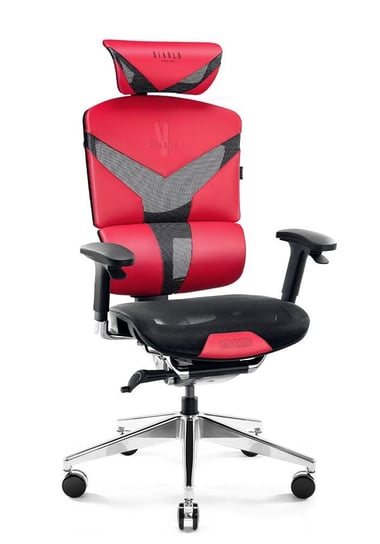 Fotel ergonomiczny Diablo V-Dynamic karmazynowy Diablo Chairs