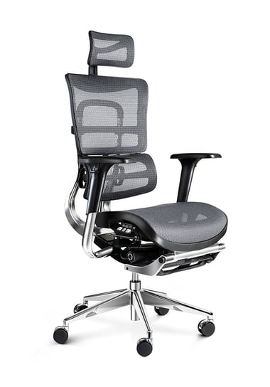 Fotel ergonomiczny Diablo V-Master czarno-szary Diablo Chairs