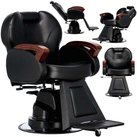 Fotel fryzjerski barberski hydrauliczny do salonu fryzjerskiego barber shop Hudson Barberking ENZO