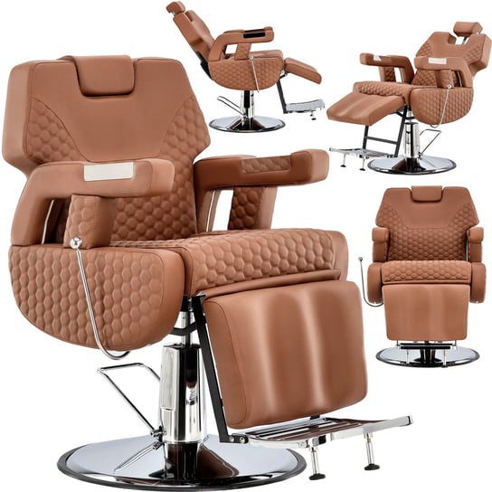 Fotel fryzjerski barberski hydrauliczny do salonu fryzjerskiego barber shop Ibrahim Barberking w 24H ENZO