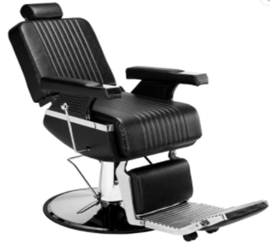 Fotel fryzjerski barberski hydrauliczny do salonu fryzjerskiego barber shop Menas Barberking w 24H ENZO