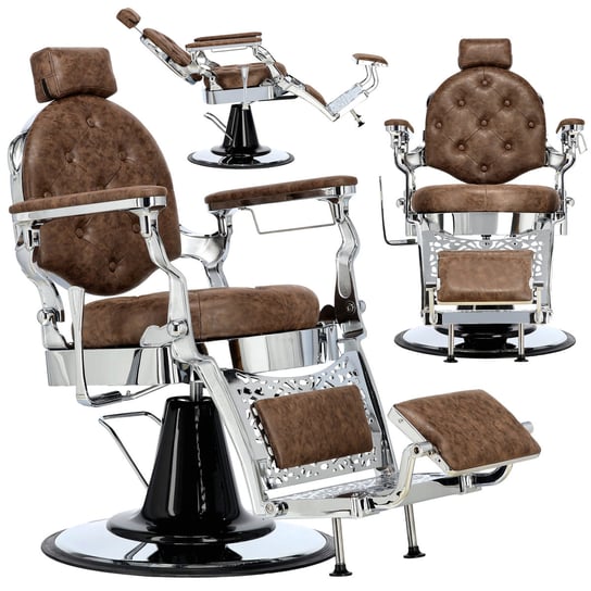 Fotel fryzjerski barberski hydrauliczny do salonu fryzjerskiego Logan BarberKing