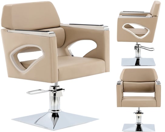 Fotel fryzjerski Bianka hydrauliczny obrotowy do salonu fryzjerskiego krzesło fryzjerskie ENZO