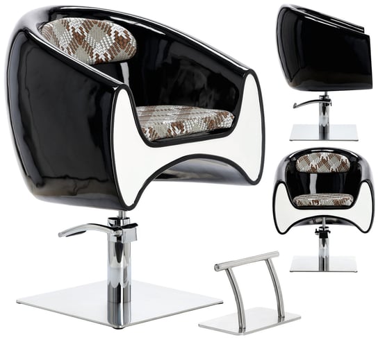 Fotel fryzjerski do salonu hydrauliczny z podnóżkiem Calissimo