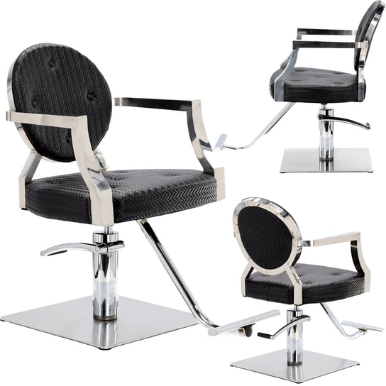 Fotel fryzjerski Henry hydrauliczny obrotowy do salonu fryzjerskiego podnóżek krzesło fryzjerskie ENZO